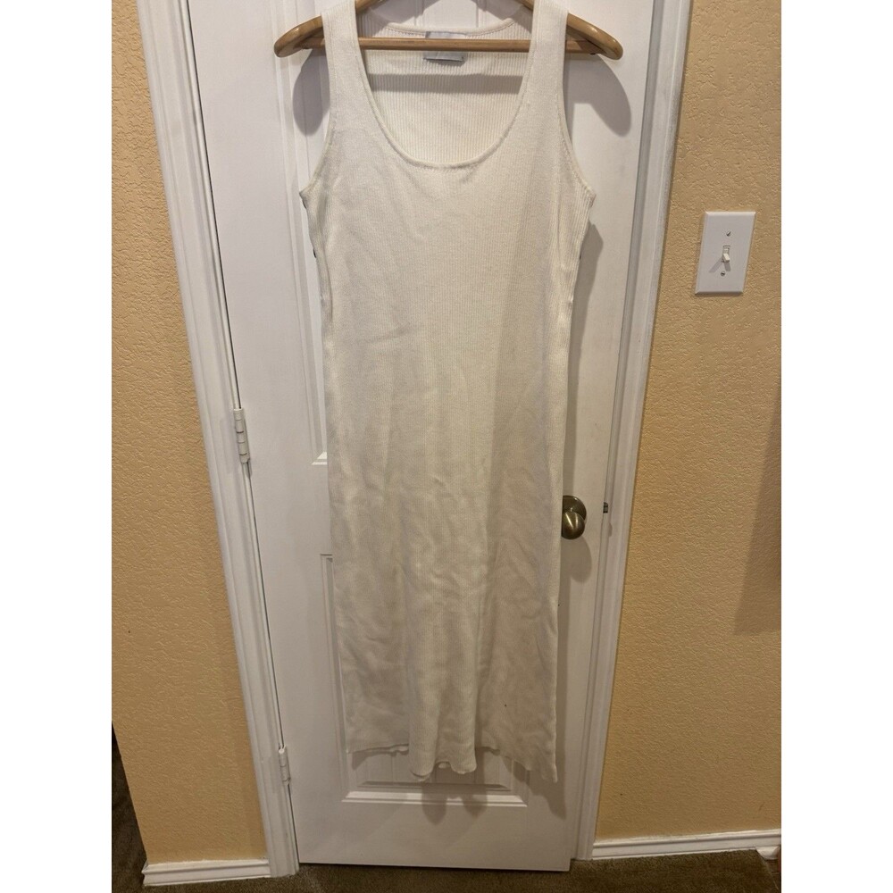 Heritage Cream Ribbed Tank Maxi Dress